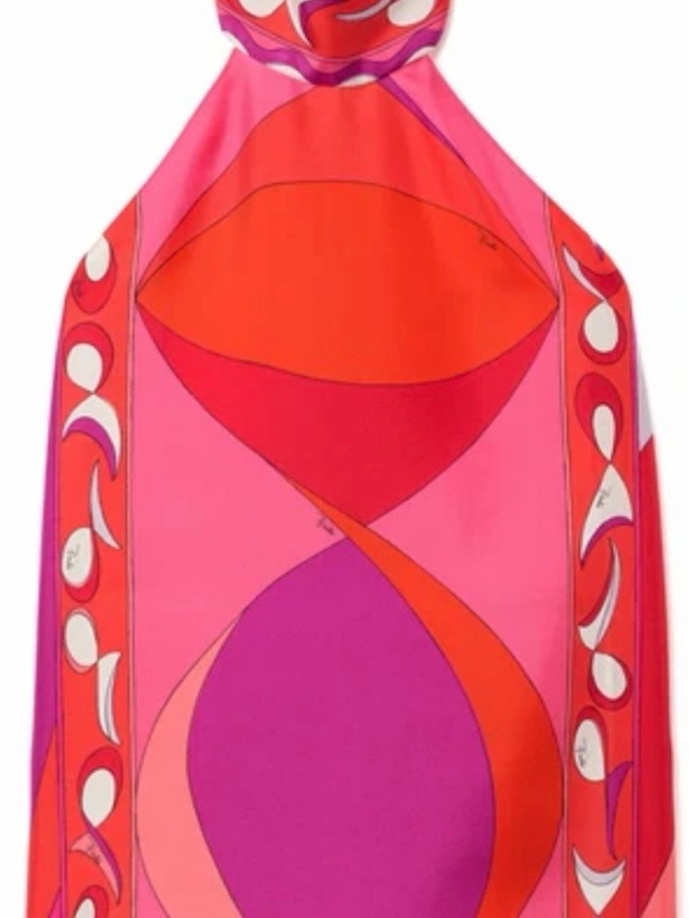 Women’s Pink & Red Graphic Halter Tank Top